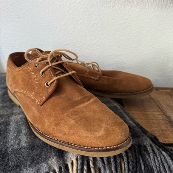 Frank Wright Chase Leather Derby Brown Suede Oxford Classic Men’s Shoe Staple main image 13